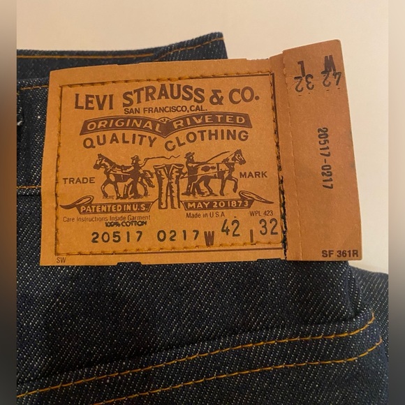 NWT Levi’s Vintage 1981 Saddleman 517 Cowboy Western Boot Denim Jeans Size 42/32 - Picture 2 of 6